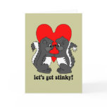 lets get stinky greeting card