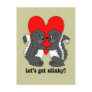 lets get stinky postcard