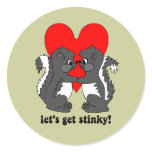 lets get stinky round stickers