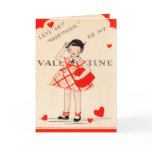 Let's Get Together! Be My Valentine Vintage Card