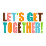 Let's Get Together! Business Card Templates