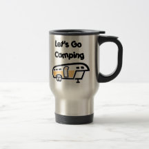 Let's Go Camping Travel Mug