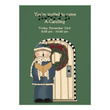 Let's Go Caroling - Holiday Invitation