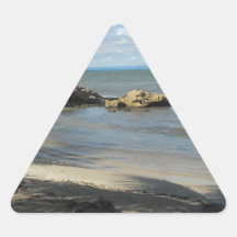 Lets Go to The Beach! Triangle Sticker