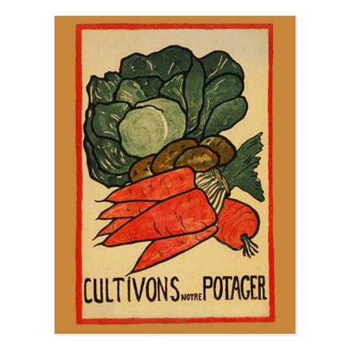 Let's Grow a Vegetable Garden Postcard