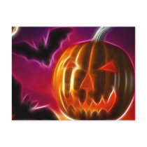 Lets Halloween Postcard