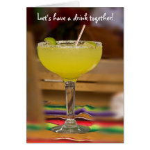 Let's have a drink together! card