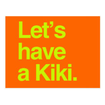 Let's have a kiki (neon) postcards