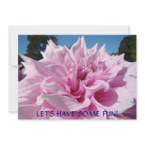 LET'S HAVE SOME FUN! Invitations Dahlia Flower