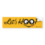 Let's Hoop bumper sticker