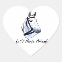 Lets Horse Around Arabian Blue Halter Stickers