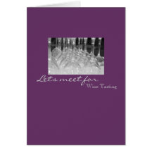 Lets meet for , Wine Tasting Greeting Cards