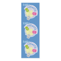 lets network bookmark business card template