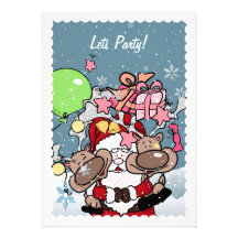 Lets Party!  Christmas Card