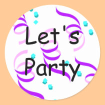 Let's Party stickers