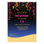Let's Party Sweet 16 Birthday Invitation