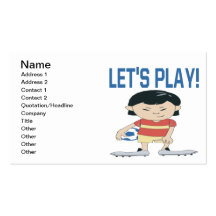 Lets Play Business Card Templates
