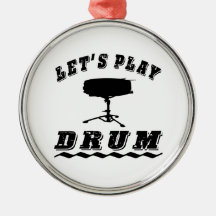 Let's Play Drum Ornament