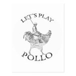 Lets Play Pollo! Post Card