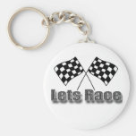Lets Race Keychain