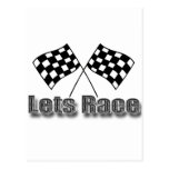 Lets Race Post Card