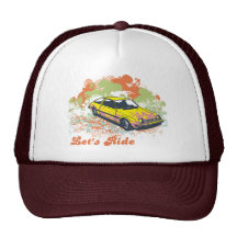 Let's Ride (Retro Car) Mesh Hat