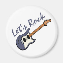 Let's Rock Guitar Magnets