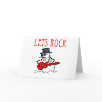 Let's Rock Snowman Cards