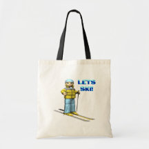 Lets Ski 2 Canvas Bag