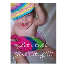 Let's talkGirl Stuff!!! Postcard