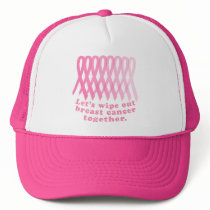 Let's Wipe Out Breast Cancer Together Mesh Hat