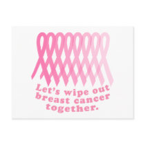 Let's Wipe Out Breast Cancer Together Post Cards