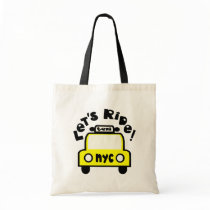 Let'sRide! With NYC Retro Taxi Cab Tote Bags