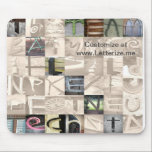 Letter Art Corporate Mouse Pad - Talent Tech Team mousepads