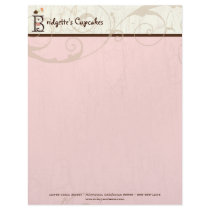 Letter B Cupcake Business Letterhead