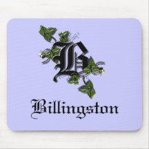Letter B monogram, personalize Mousepad