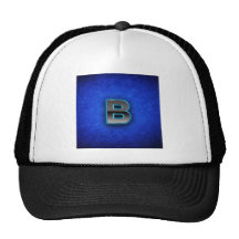 Letter B - neon blue edition Mesh Hat