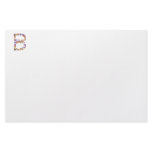 Letter B of colorful butterfly graphics Personalized Stationery