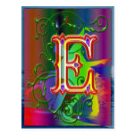 Letter E Alphabet Dancers Postcard