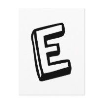 Letter E Post Cards