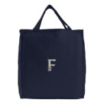 Letter F Sand Bucket Monogram Embroidered Bag embroidered bags
