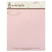 Letter H Cupcake Business Letterhead