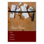 LETTER HOLDER IN WOOD MONOGRAM,red brown Business Card Template