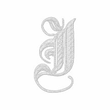 Letter I Fancy Monogram Embroidered Shirt