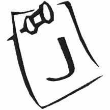 Letter J Note Monogram Embroidered Shirt