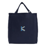 Letter K Surfing Monogram Embroidered Shirt embroidered bags