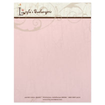 Letter L Cupcake Business Letterhead
