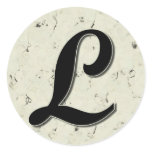 Letter L Monogram stickers