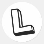 Letter L Stickers