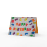 Letter Magnets Birthday Card